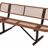 Expanded Metal Bench with Poly Coat